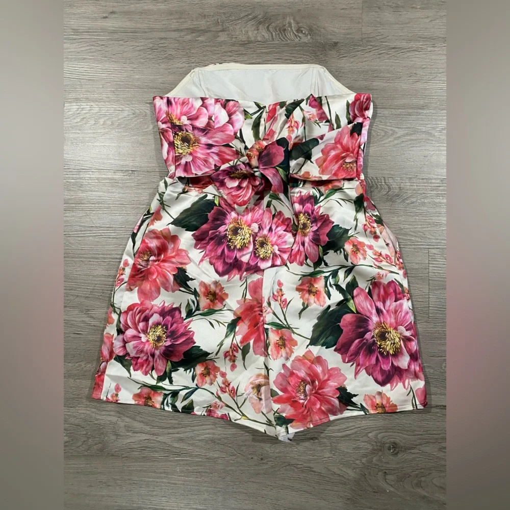Express Women’s Floral‎ Strapless Romper